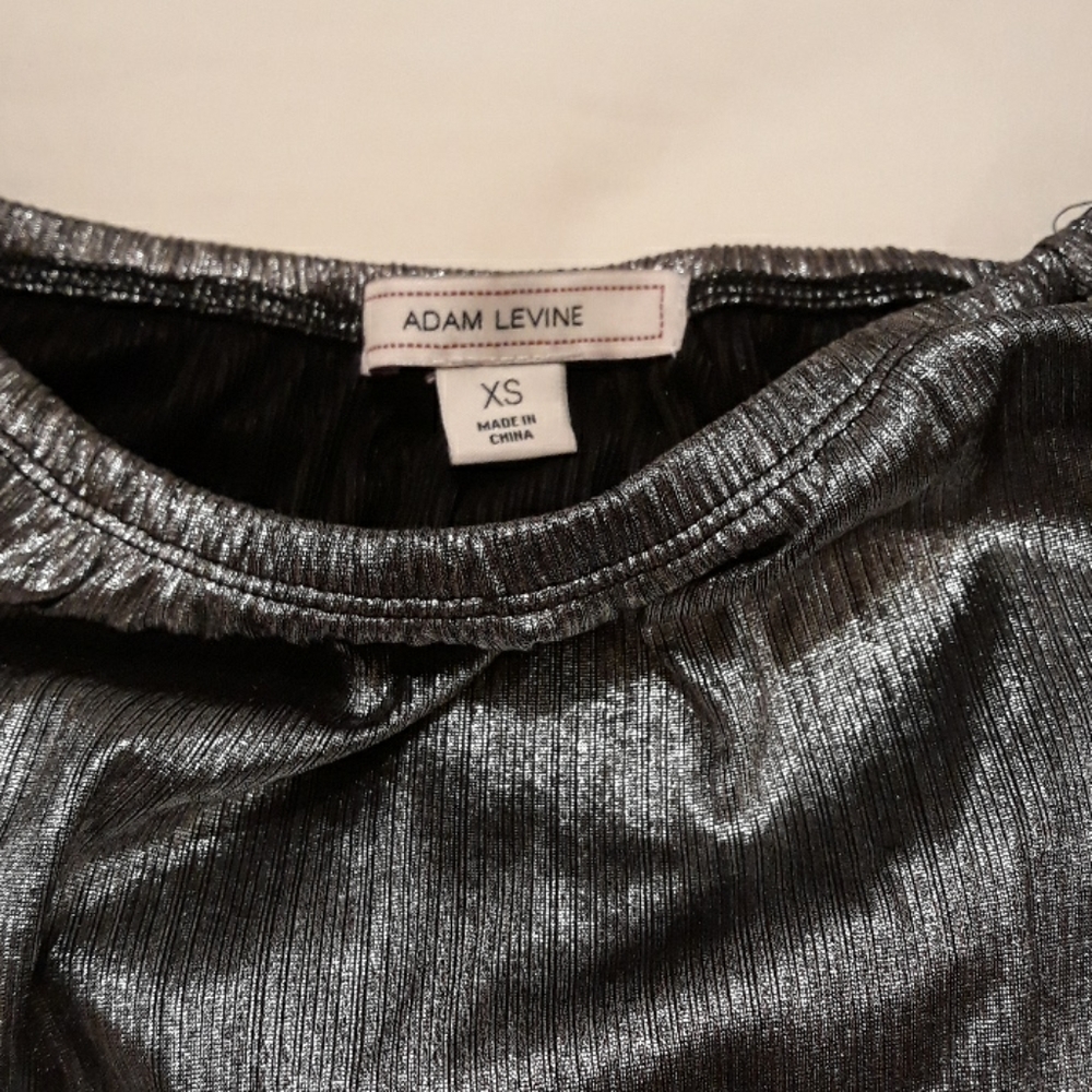 Adam Levine silver crop top - Picture 2 of 4